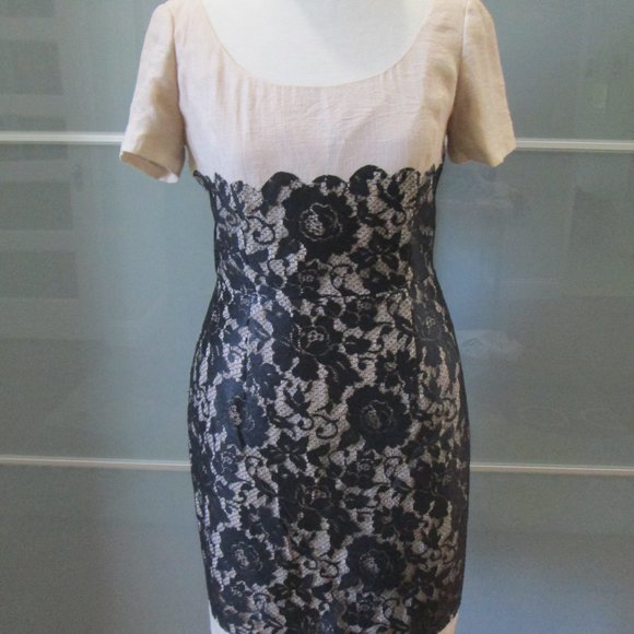 shift dress with overlay